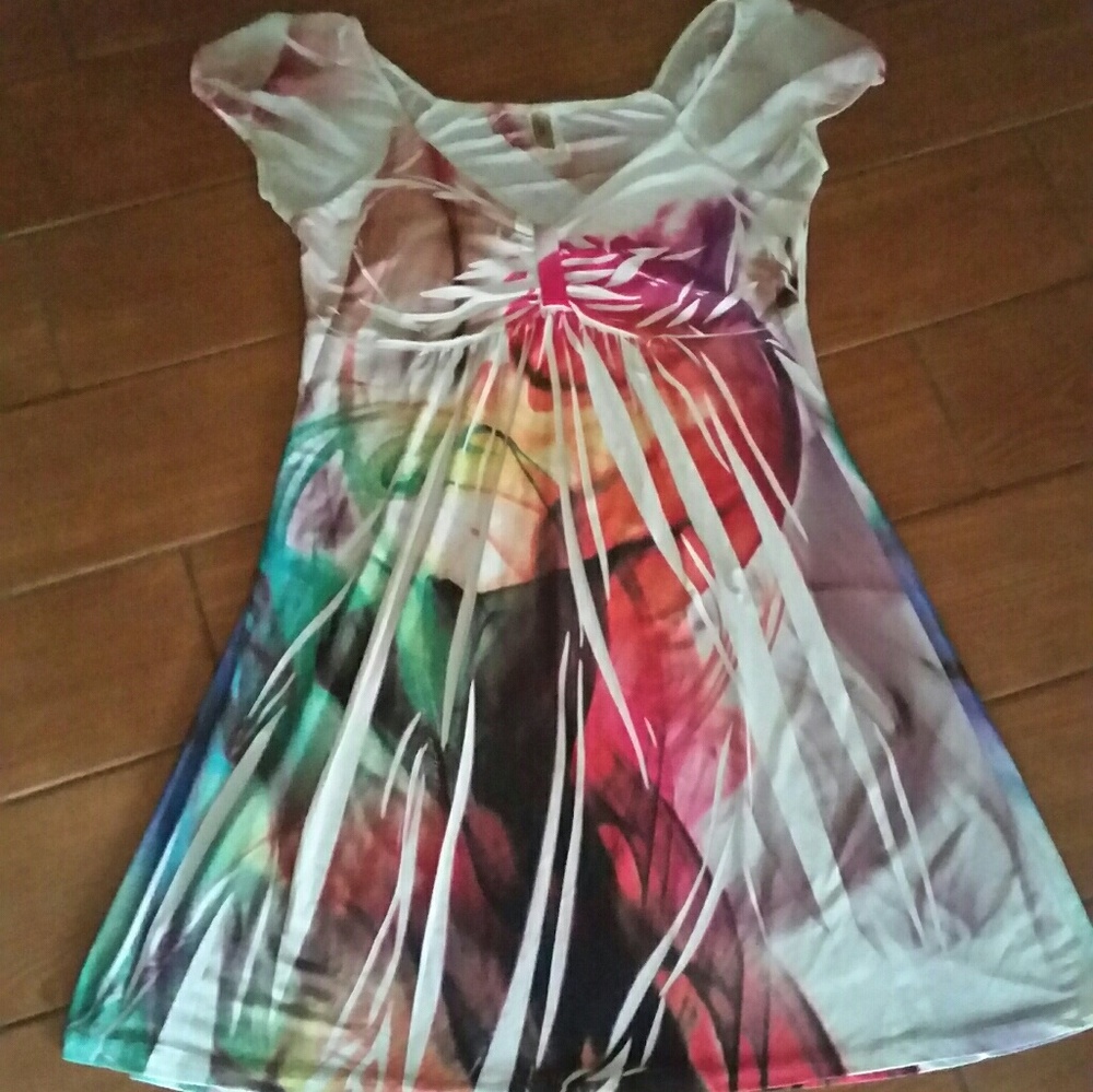 Psychedelic Stretch Dress size XL by I Me